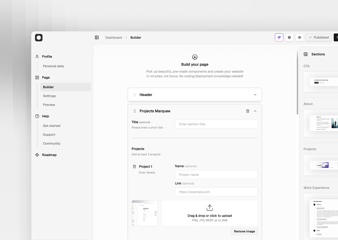 Project screenshot