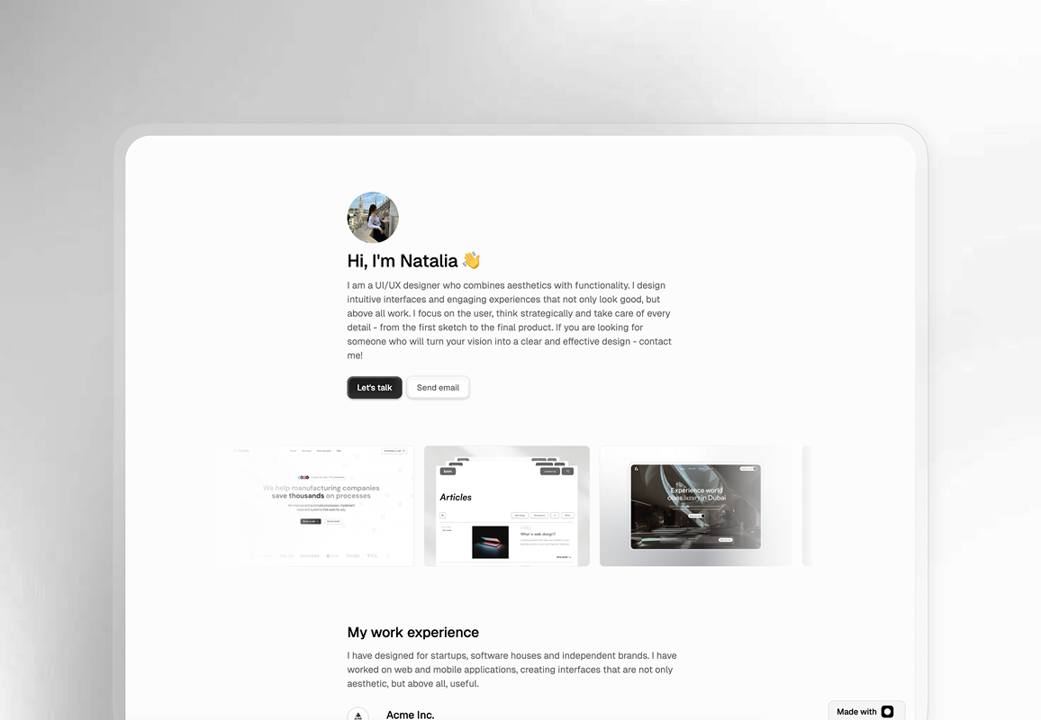 Project screenshot